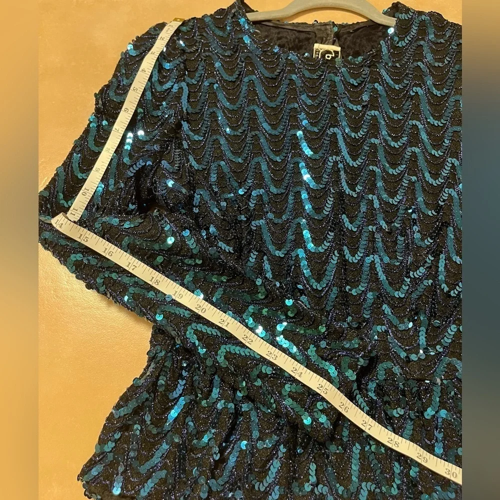 Vintage Sequin Jacket / Top – Paillette Party